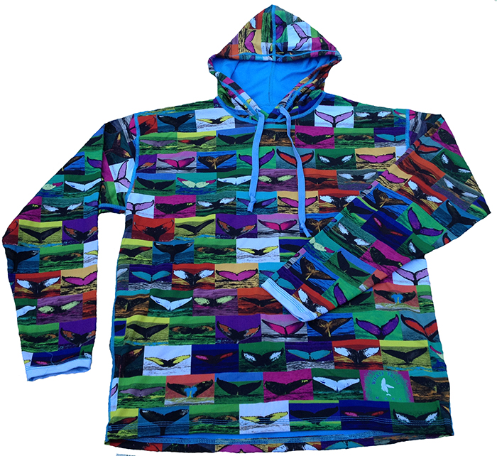 SOLD OUT -Moisture Management Whale Tail Hoodie